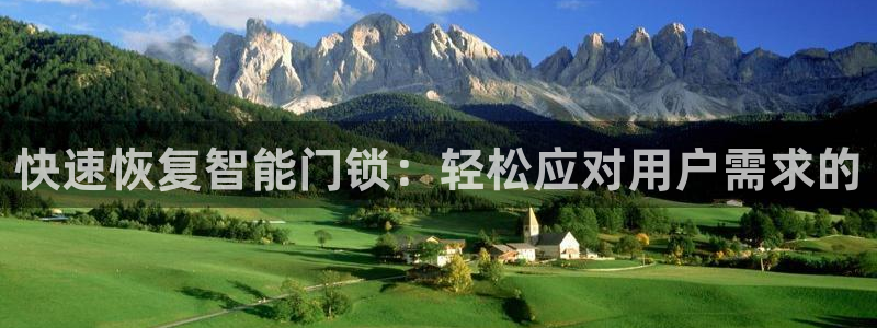 开丰娱乐注册自判官333OO：快速恢复智能门锁：轻松应对用户