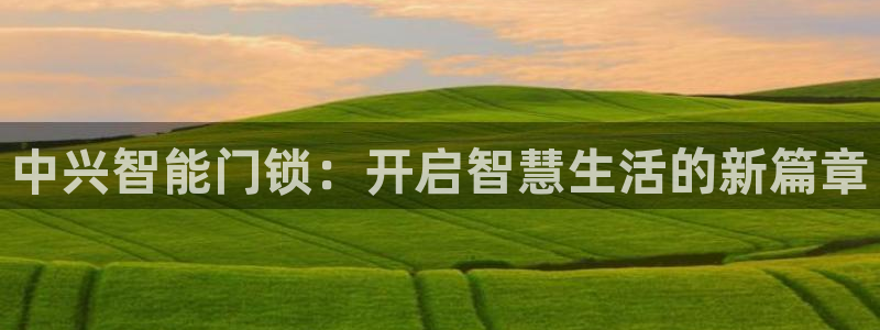 开丰娱乐左7O667：中兴智能门锁：开启智慧生活的新篇章