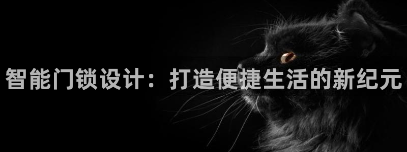 开丰娱乐线路：智能门锁设计：打造便捷生活的新纪元
