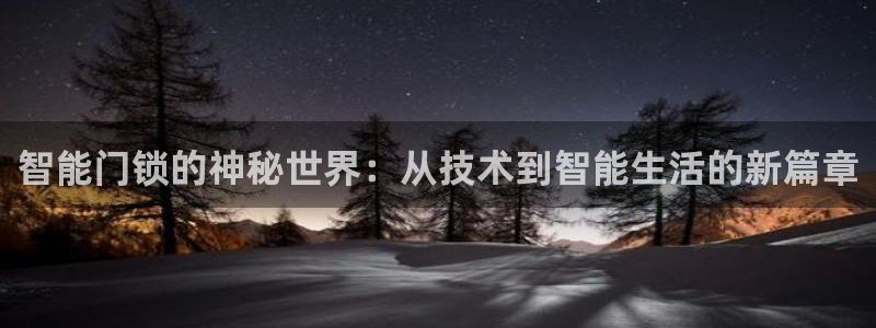 开丰娱乐右7O667：智能门锁的神秘世界：从技术到智能生活的