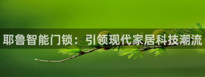 开丰娱乐后：耶鲁智能门锁：引领现代家居科技潮流