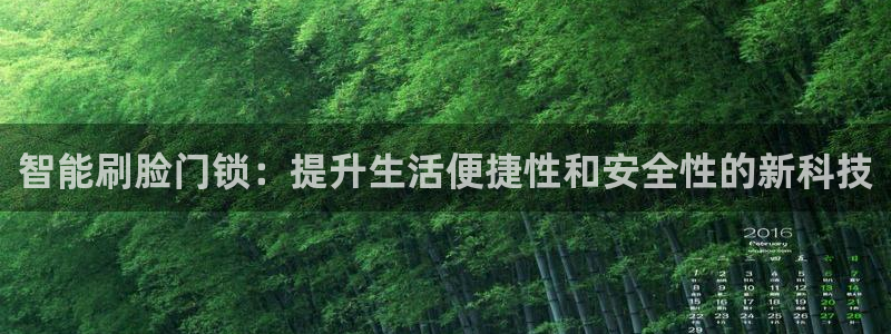 开丰娱乐平台地址：智能刷脸门锁：提升生活便捷性和安全性的新科