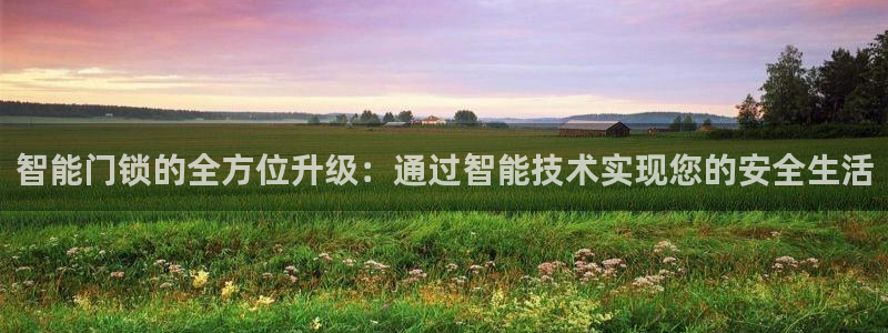开丰娱乐天：智能门锁的全方位升级：通过智能技术实现您的安全生