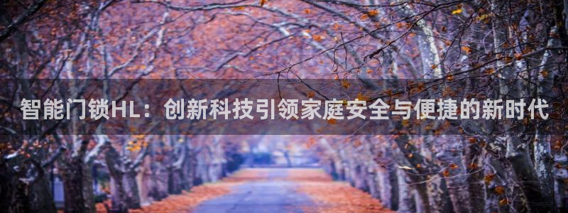 开丰娱乐手机app：智能门锁HL：创新科技引领家庭安全与便捷