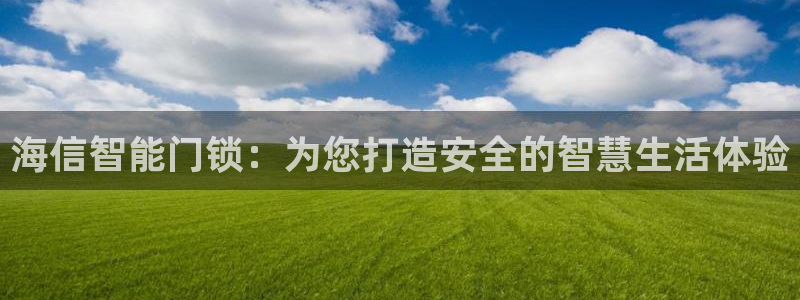 开丰娱乐左：海信智能门锁：为您打造安全的智慧生活体验