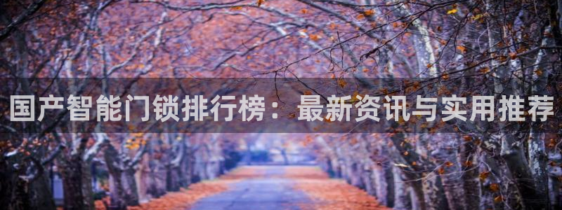 开丰娱乐靠谱吗：国产智能门锁排行榜：最新资讯与实用推荐