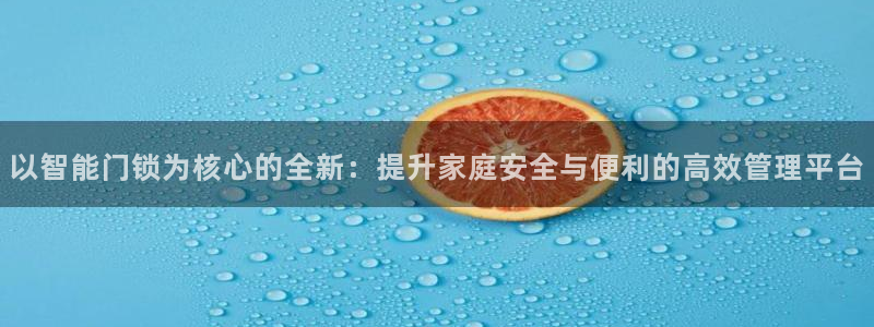 开丰娱乐登入地址：以智能门锁为核心的全新：提升家庭安全与便利