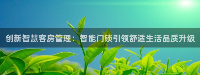 开丰娱乐：创新智慧客房管理：智能门锁引领舒适生活品质升级