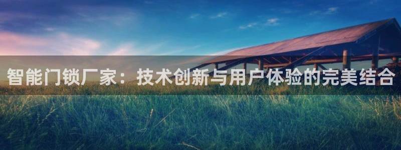 开丰娱乐登录官方网站：智能门锁厂家：技术创新与用户体验的完美