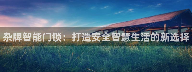 开丰娱乐姜333OO：杂牌智能门锁：打造安全智慧生活的新选择