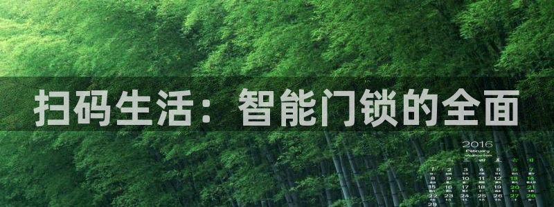 开丰娱乐新登录平台：扫码生活：智能门锁的全面