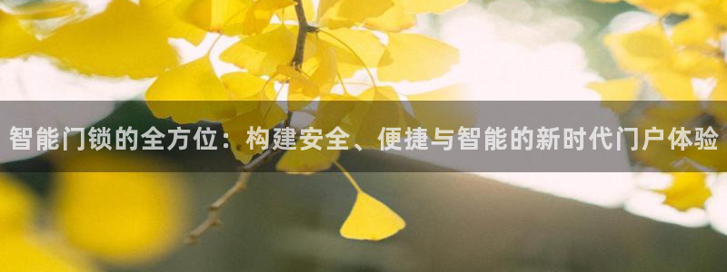 开丰娱乐网站官网下载：智能门锁的全方位：构建安全、便捷与智能