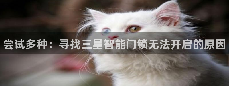 开丰娱乐线路：尝试多种：寻找三星智能门锁无法开启的原因