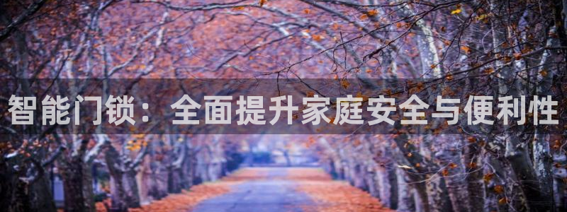 开丰娱乐上7O667：智能门锁：全面提升家庭安全与便利性